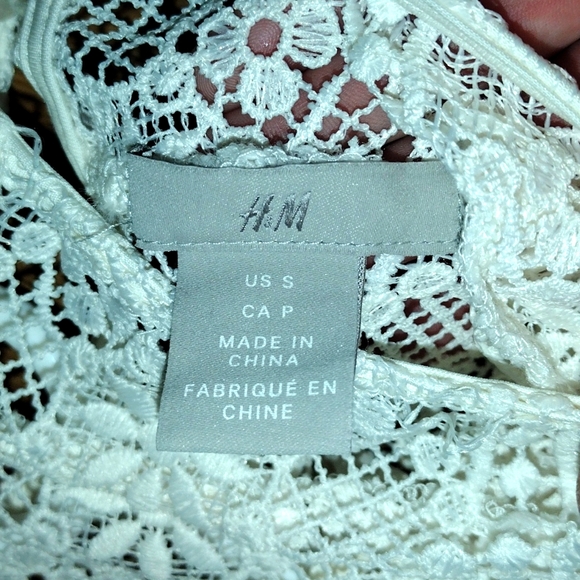 H&M White Knit Dress Shirt - Picture 4 of 4